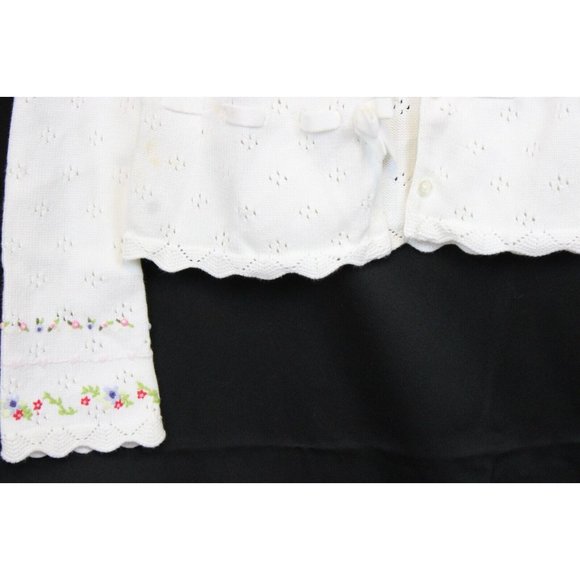 NEW 2007 Gymboree Love is in The Air White Cardigan Sweater Flower Scallop Edge - Picture 5 of 11